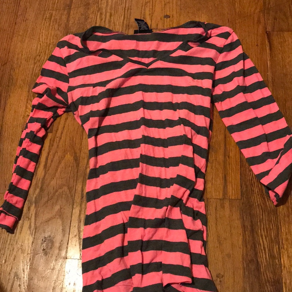 Pink and grey shirt